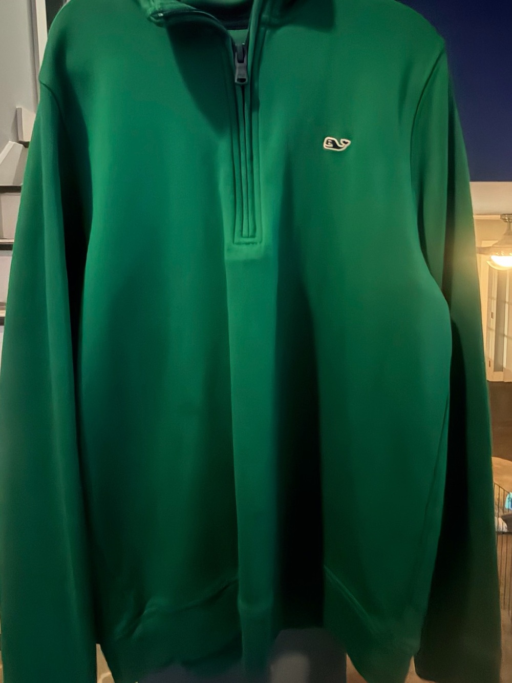 Boys Vineyard Vines Green Quarter-Zip Pullover